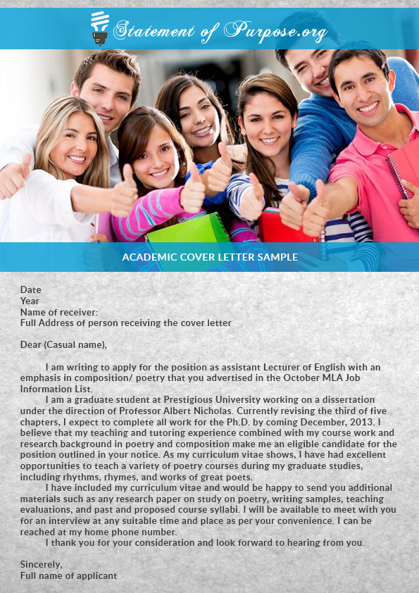 Refer To Our Academic Cover Letter Sample