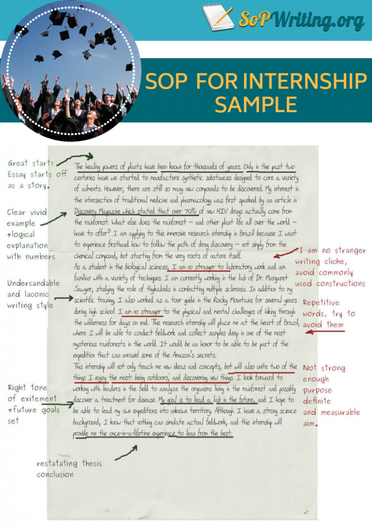 sample statement of purpose for research internship