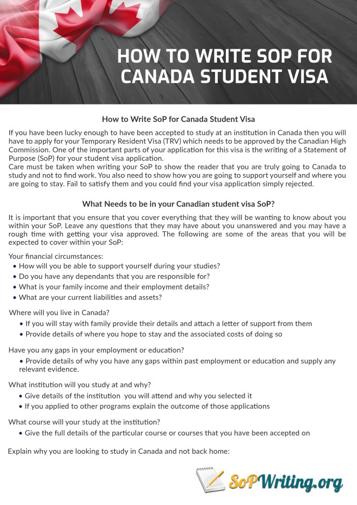 student visa essay sample