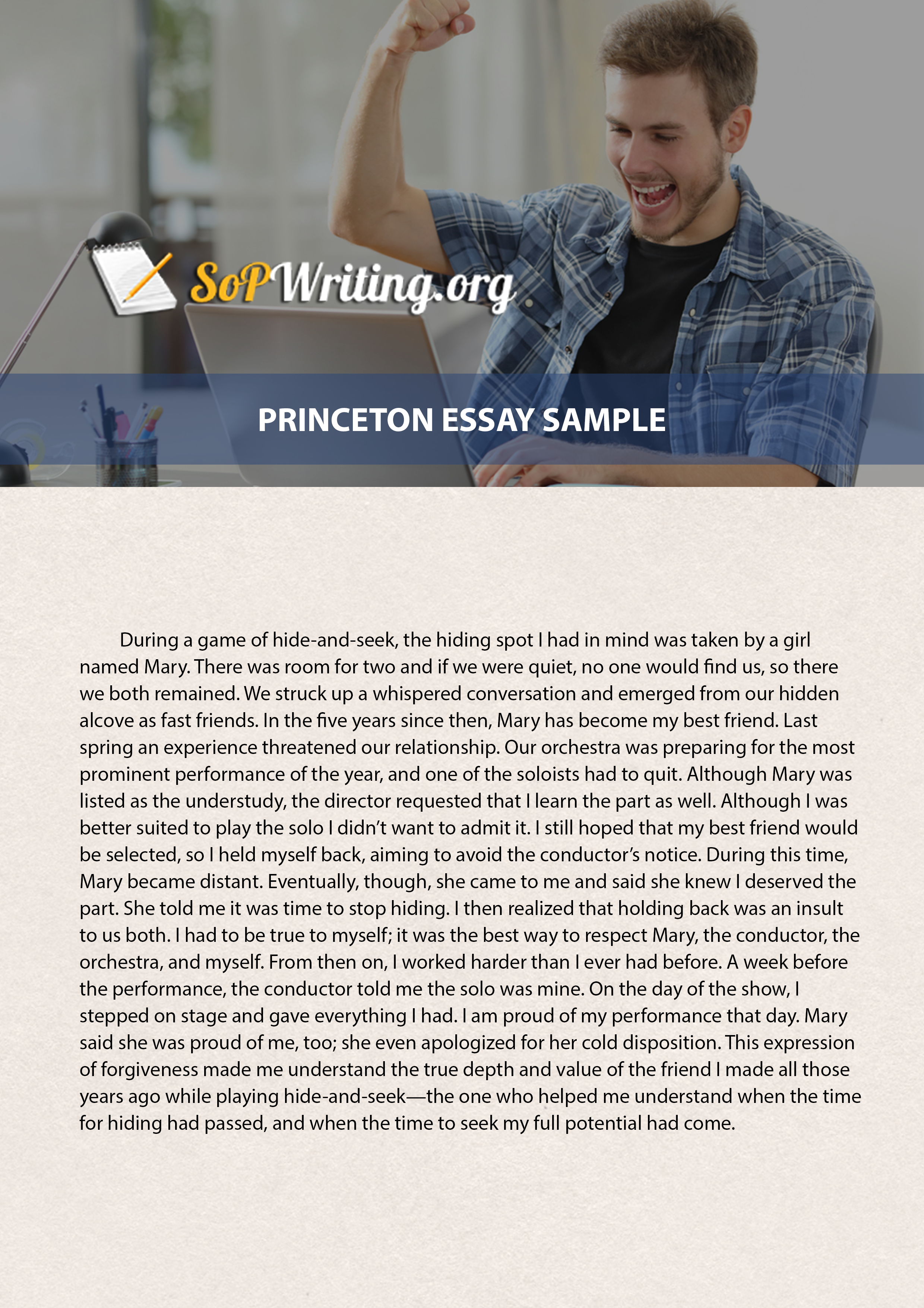 why princeton essay that worked