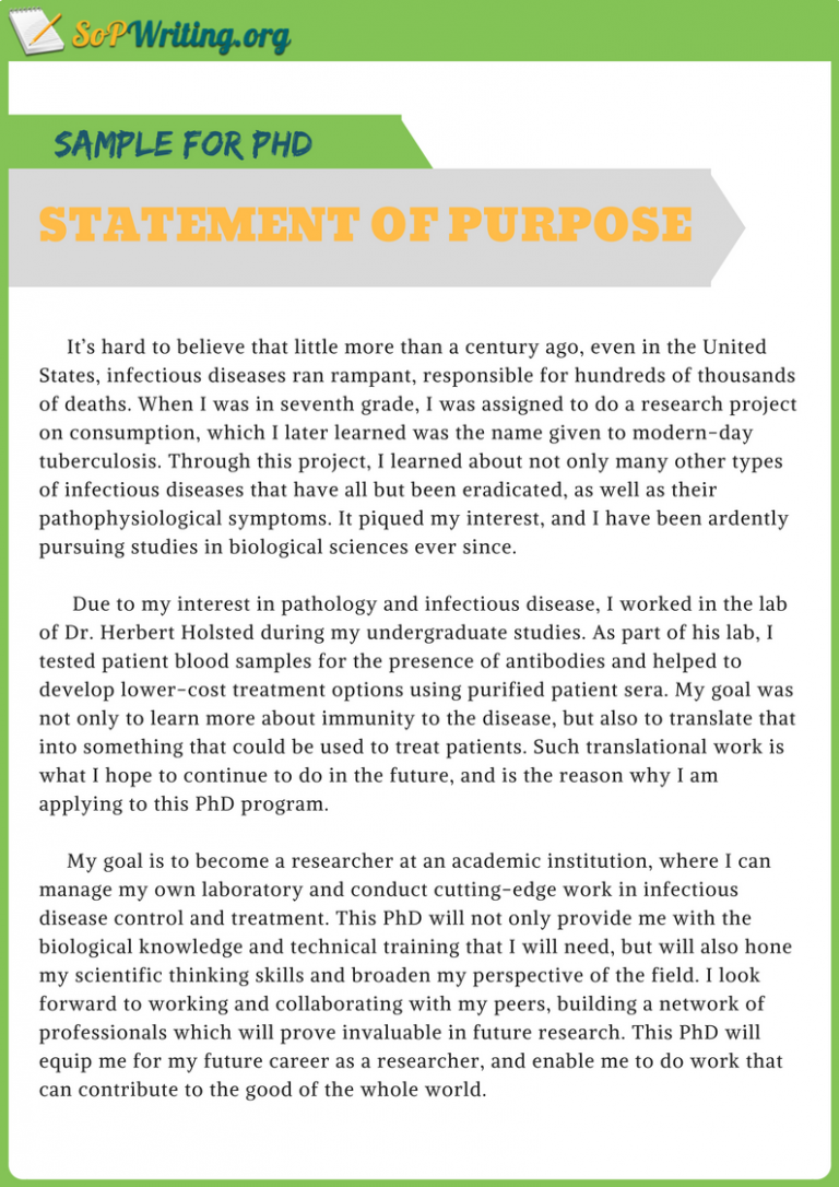 personal statement of purpose sample pdf